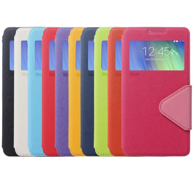 Cross Texture Horizontal Flip Leather Case with Card Slots & Call Display ID & Holder for Galaxy A7