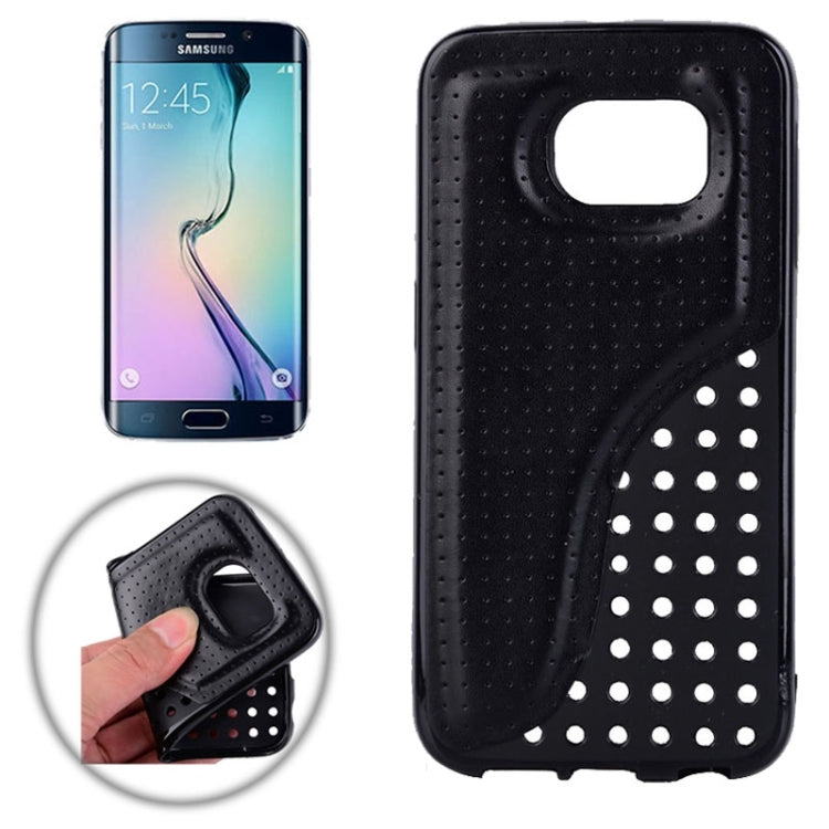 For Galaxy S6 Edge / G9250 TPU Paste Skin Protective Case with Arch Design