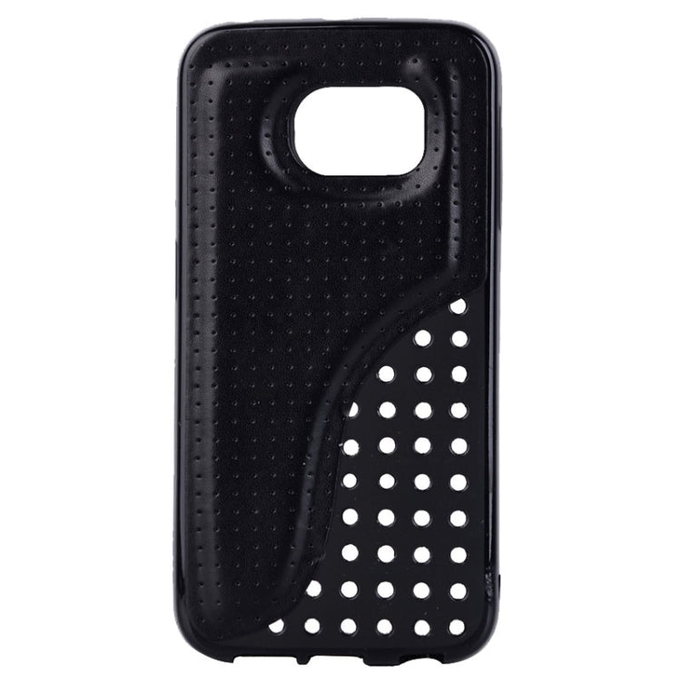 For Galaxy S6 Edge / G9250 TPU Paste Skin Protective Case with Arch Design