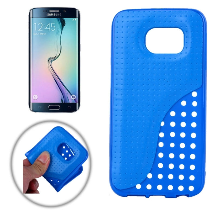For Galaxy S6 Edge / G9250 TPU Paste Skin Protective Case with Arch Design