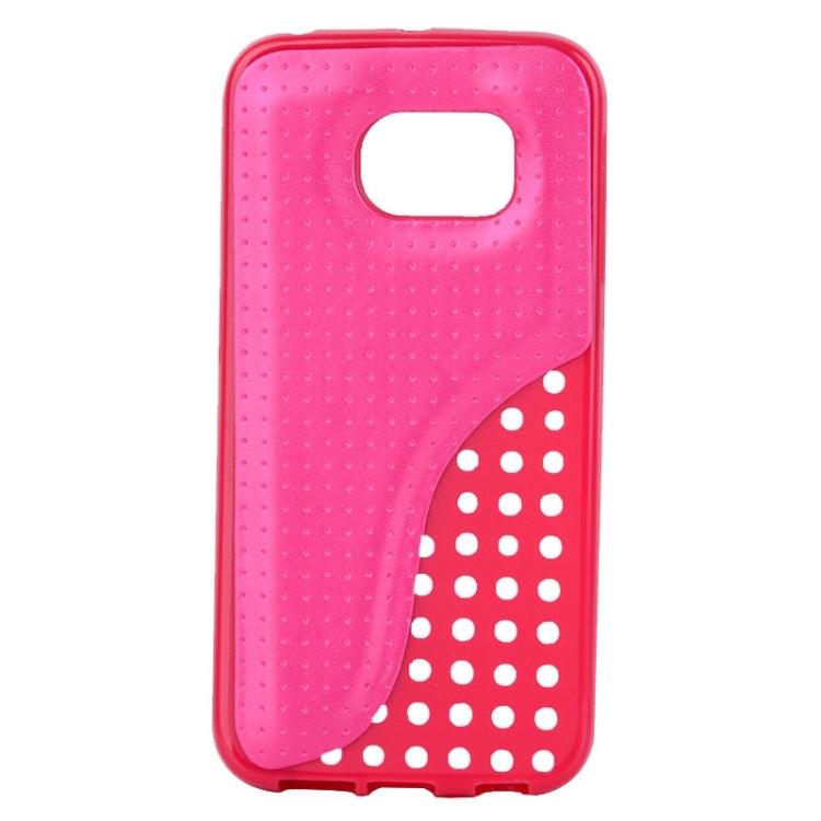 For Galaxy S6 Edge / G9250 TPU Paste Skin Protective Case with Arch Design