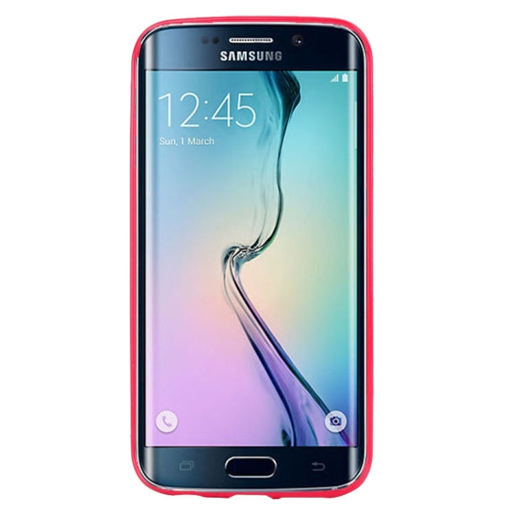 For Galaxy S6 Edge / G9250 TPU Paste Skin Protective Case with Arch Design