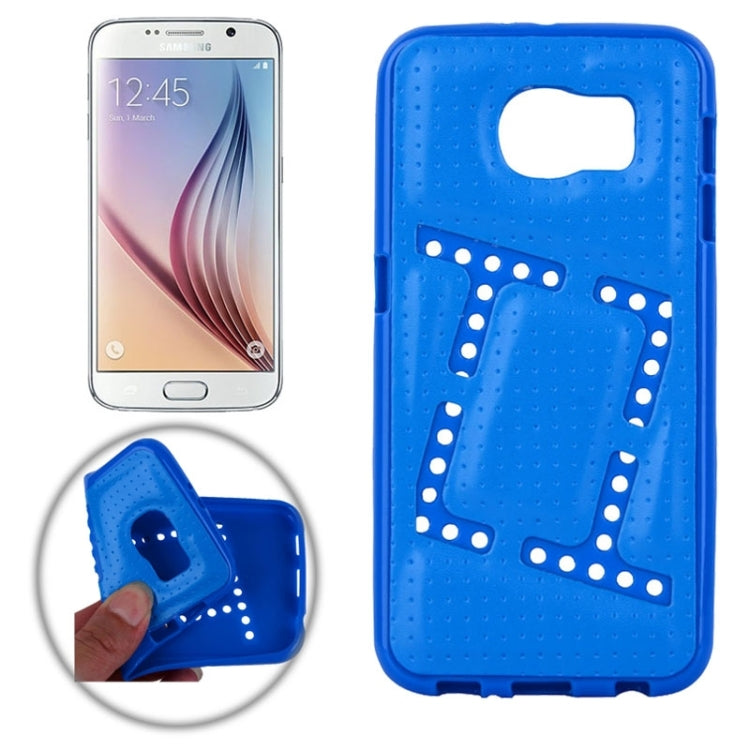 For Galaxy S6 / G920 Square TPU Paste Skin Protective Case