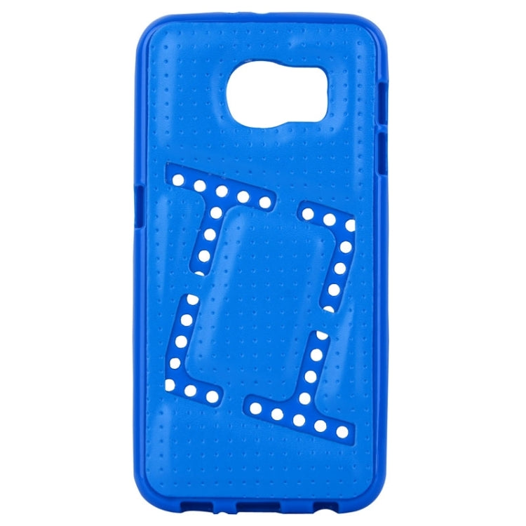 For Galaxy S6 / G920 Square TPU Paste Skin Protective Case
