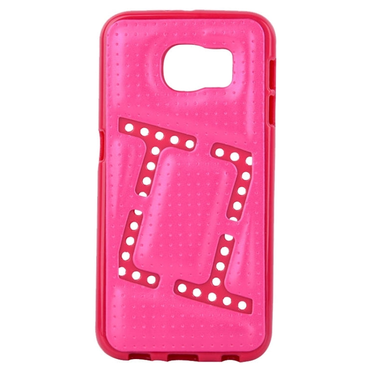 For Galaxy S6 / G920 Square TPU Paste Skin Protective Case