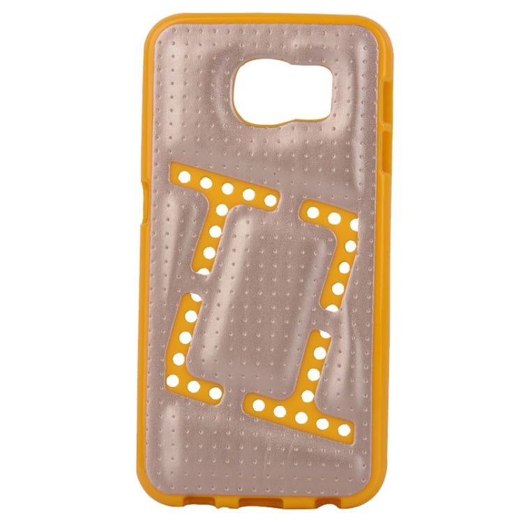 For Galaxy S6 / G920 Square TPU Paste Skin Protective Case