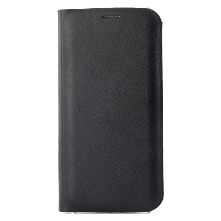 For Galaxy S6 Horizontal Flip Solid Color Leather Case with Card Slots