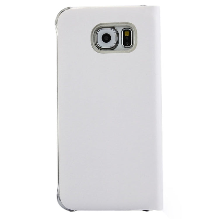 For Galaxy S6 Horizontal Flip Solid Color Leather Case with Card Slots