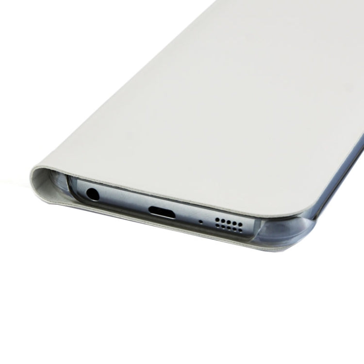 For Galaxy S6 Horizontal Flip Solid Color Leather Case with Card Slots