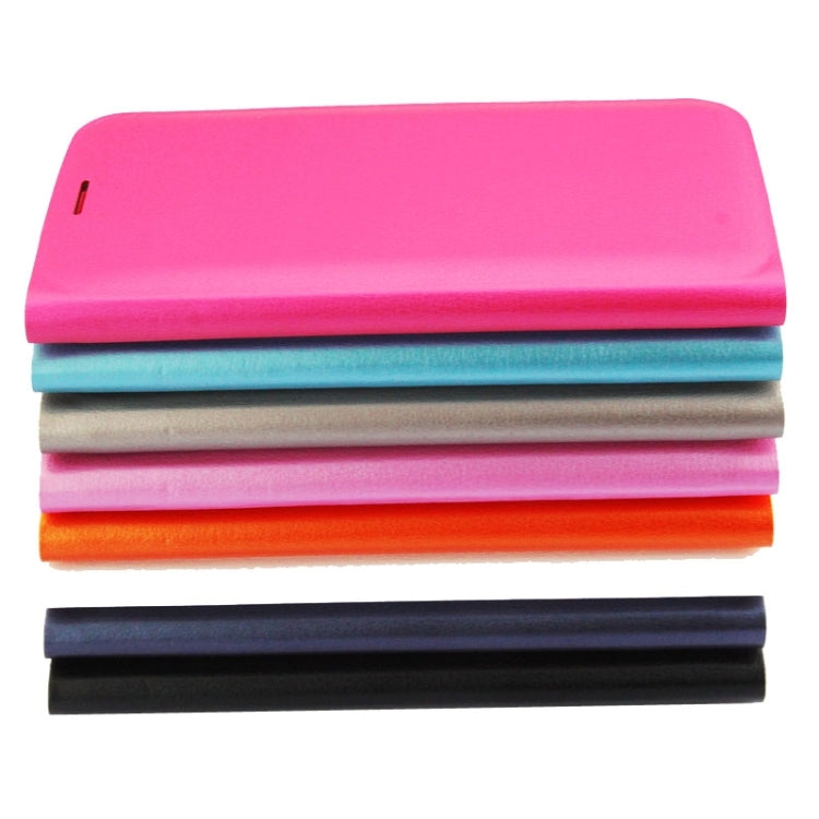 For Galaxy S6 Horizontal Flip Solid Color Leather Case with Card Slots