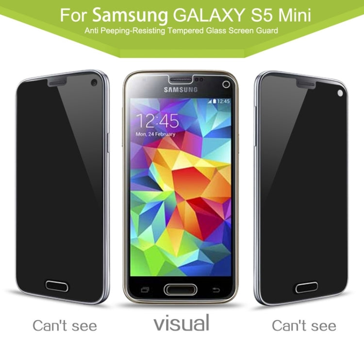 0.33mm 2.5D Privacy Anti Glare Explosion-proof Tempered Glass Film for Galaxy S5 mini / G800