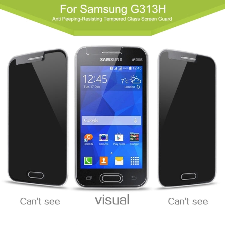0.33mm 2.5D Privacy Anti Glare Explosion-proof Tempered Glass Film for Galaxy Ace NXT / G313H