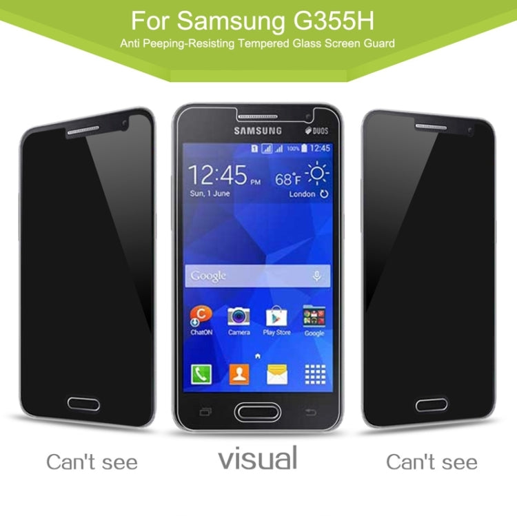 0.33mm 2.5D Privacy Anti Glare Explosion-proof Tempered Glass Film for Galaxy Core II / G355H