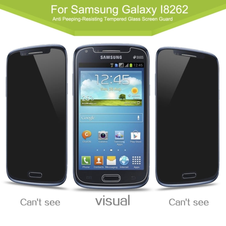 0.33mm 2.5D Privacy Anti Glare Explosion-proof Tempered Glass Film for Galaxy Core / I8262