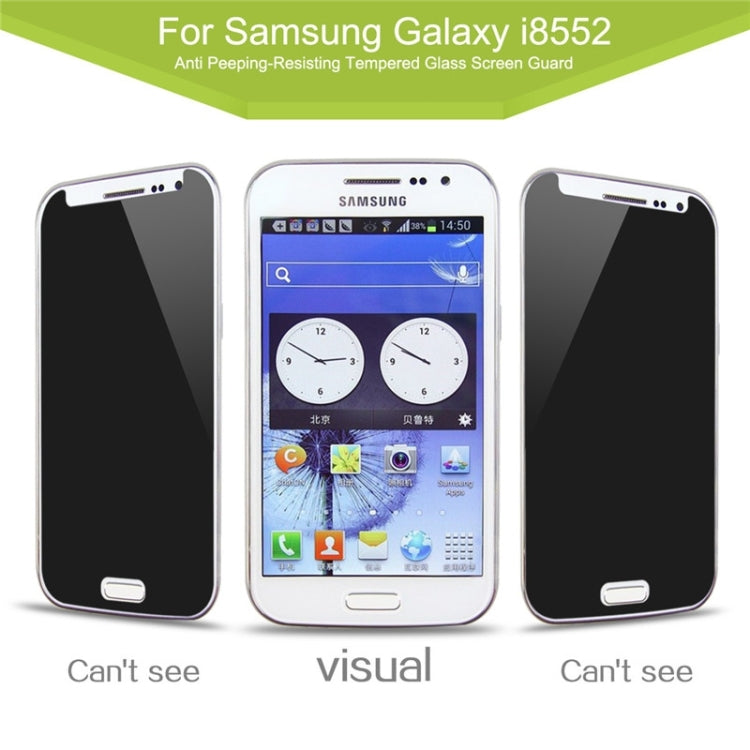 0.33mm 2.5D Privacy Anti Glare Explosion-proof Tempered Glass Film for Galaxy Win / I8552