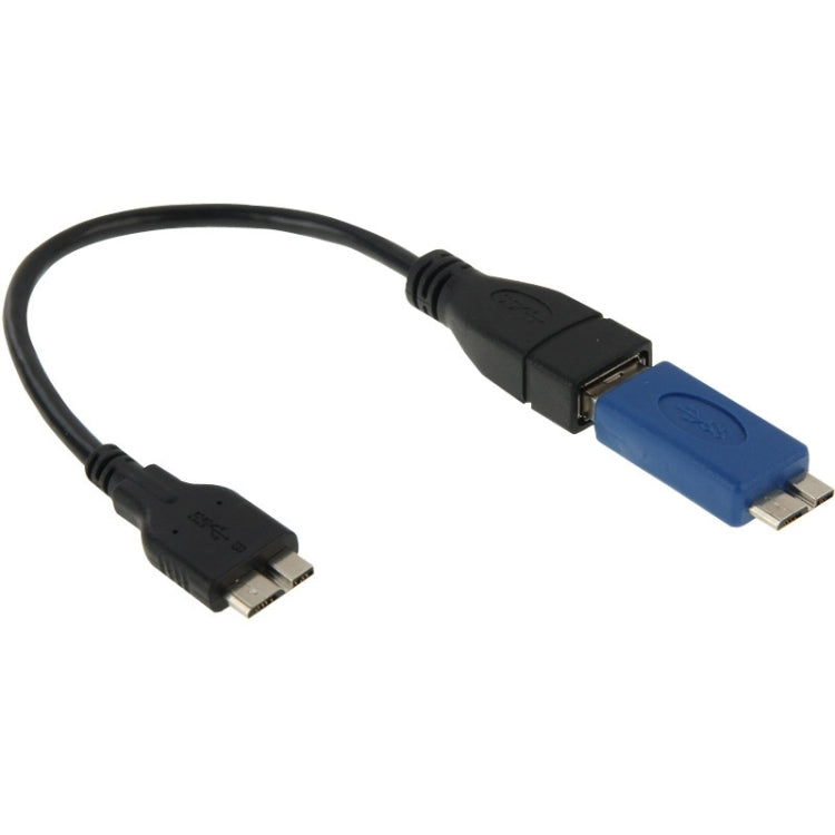 22cmMicro USB 3.0 OTG Cable with USB 3.0 Adapter , For Galaxy Note III / N9000, Galaxy S5 / G900, Galaxy Tab Pro 12.2 / P900