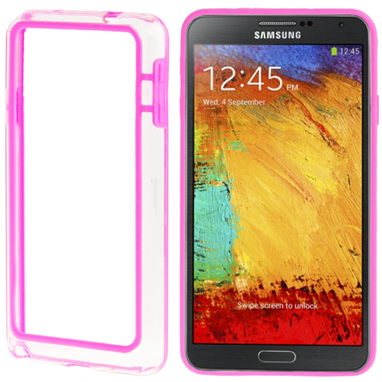 2-color TPU + Plastic Bumper Frame Case for Galaxy Note III / N9000