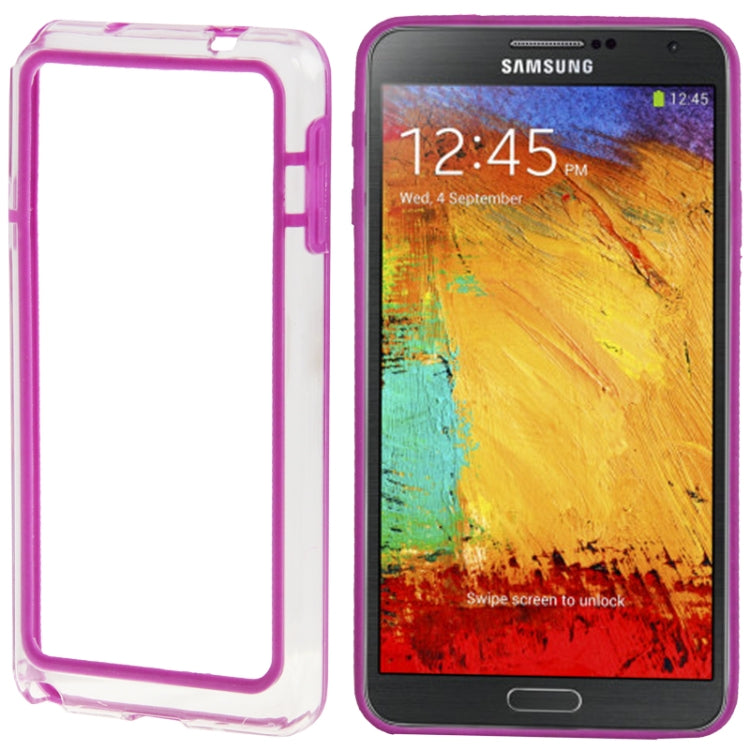 2-color TPU + Plastic Bumper Frame Case for Galaxy Note III / N9000