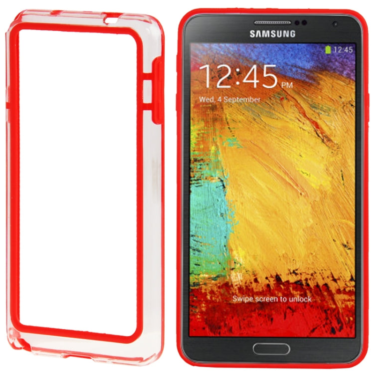 2-color TPU + Plastic Bumper Frame Case for Galaxy Note III / N9000