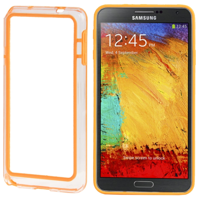 2-color TPU + Plastic Bumper Frame Case for Galaxy Note III / N9000