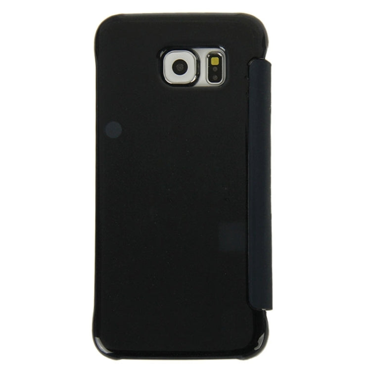 For Galaxy S6 Horizontal Flip Smooth Surface Protective Case (Black)