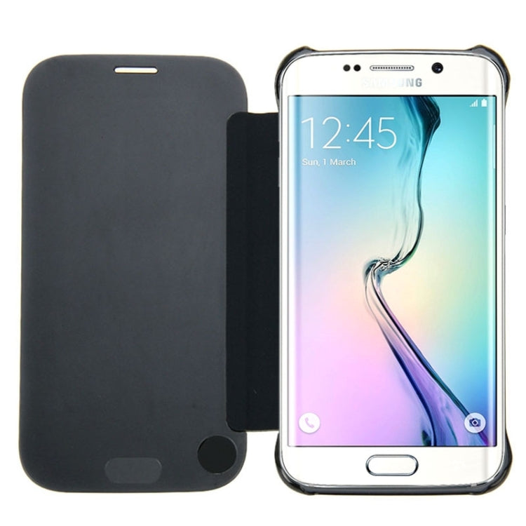 For Galaxy S6 Horizontal Flip Smooth Surface Protective Case (Black)