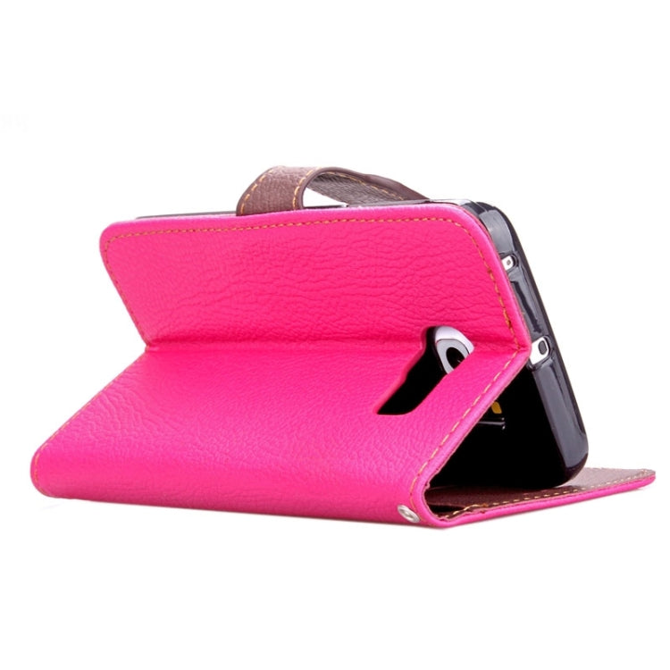 For Galaxy S6 edge+ / G928 Litchi Texture Leaf Buckle Horizontal Flip Leather Case with Card Slots & Holder & Wallet & Lanyard