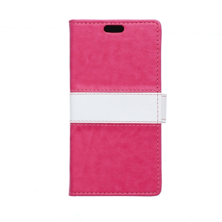 Crazy Horse Texture Color Matching Flip Leather Case with Holder & Card Slots & Wallet for Galaxy J1