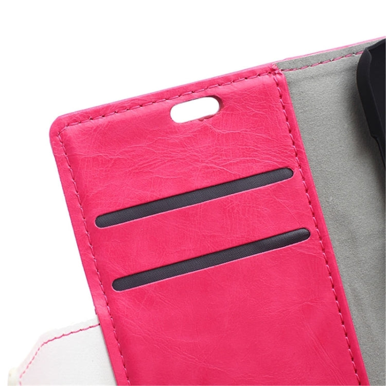 Crazy Horse Texture Color Matching Flip Leather Case with Holder & Card Slots & Wallet for Galaxy J1