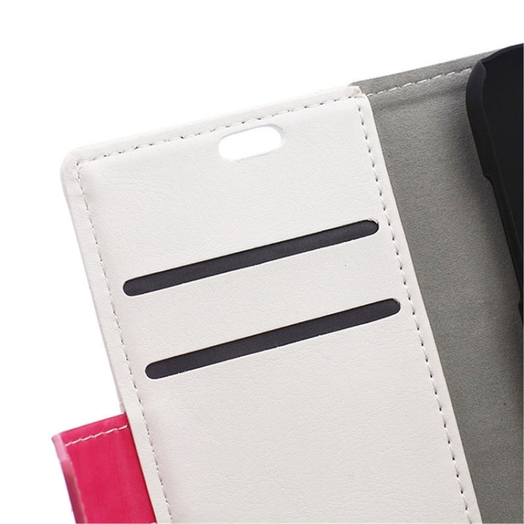 Crazy Horse Texture Color Matching Flip Leather Case with Holder & Card Slots & Wallet for Galaxy J1