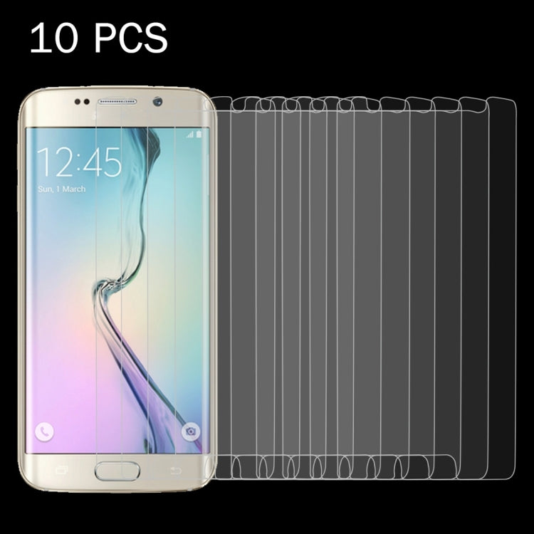 10 PCS for Galaxy S6 Edge / G925 0.26mm 9H Surface Hardness 2.5D Explosion-proof Non-full Screen Tempered Glass Film