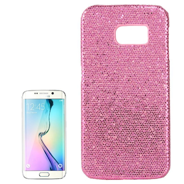 For Galaxy S6 Edge / G925 Flash Powder Skin Paste Plastic Protective Case