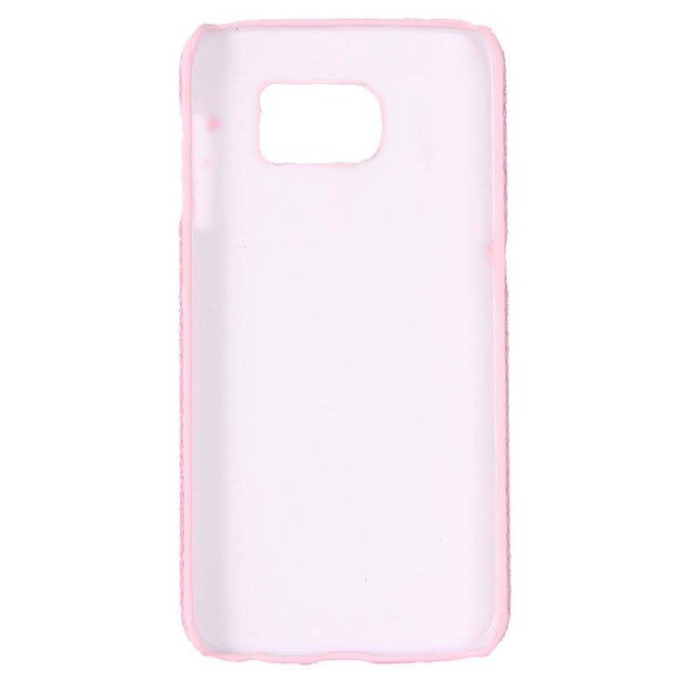 For Galaxy S6 Edge / G925 Flash Powder Skin Paste Plastic Protective Case