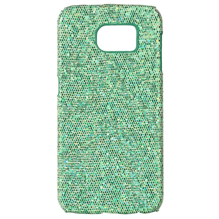 For Galaxy S6 Edge / G925 Flash Powder Skin Paste Plastic Protective Case