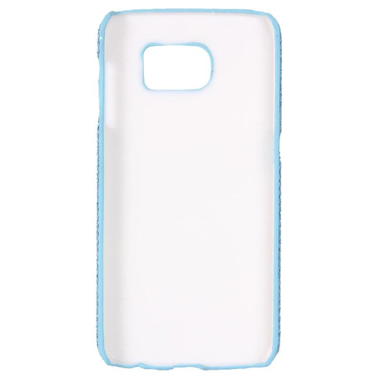 For Galaxy S6 Edge / G925 Flash Powder Skin Paste Plastic Protective Case