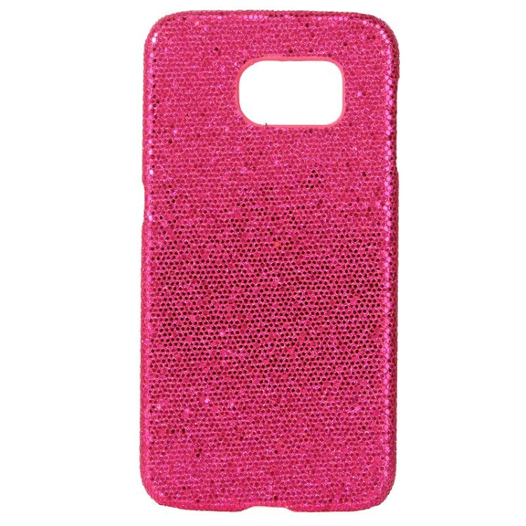 For Galaxy S6 Edge / G925 Flash Powder Skin Paste Plastic Protective Case