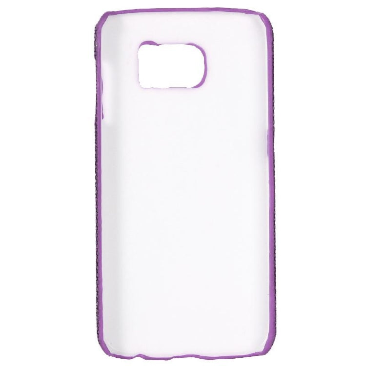 For Galaxy S6 Edge / G925 Flash Powder Skin Paste Plastic Protective Case