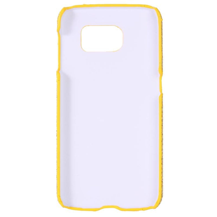 For Galaxy S6 Edge / G925 Flash Powder Skin Paste Plastic Protective Case
