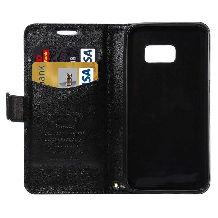 For Galaxy S7 / G930 Lambskin Texture Horizontal Flip Leather Case with Holder & Card Slots & Lanyard