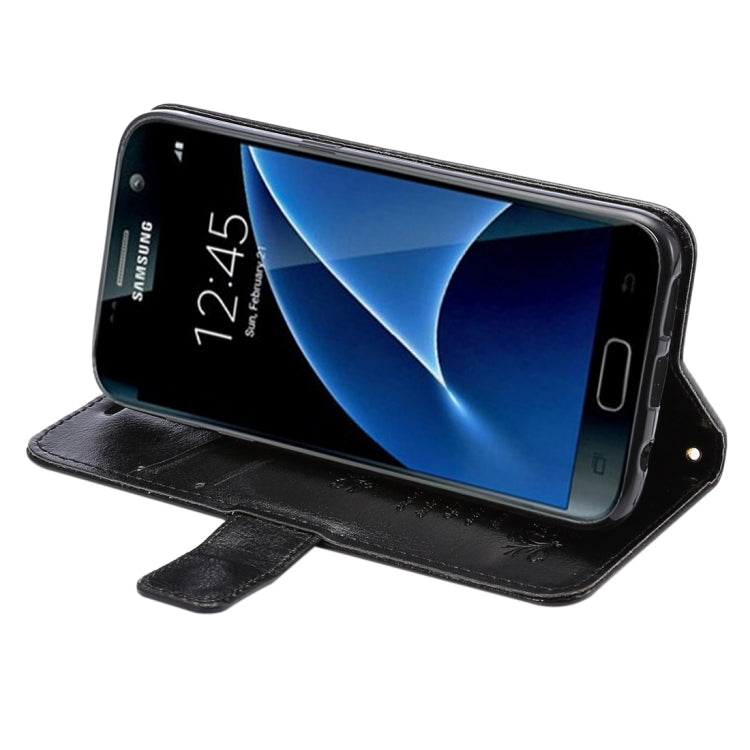 For Galaxy S7 / G930 Lambskin Texture Horizontal Flip Leather Case with Holder & Card Slots & Lanyard