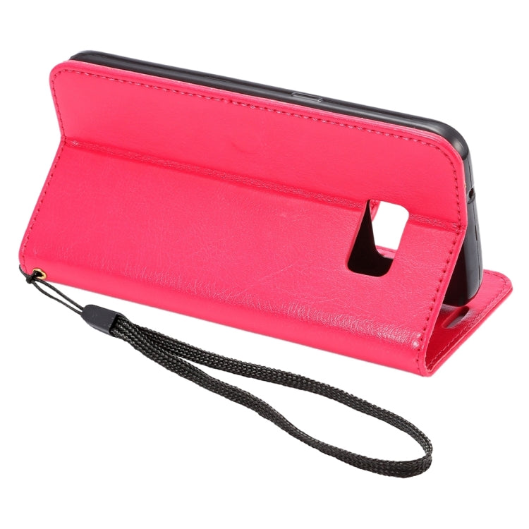 For Galaxy S7 / G930 Lambskin Texture Horizontal Flip Leather Case with Holder & Card Slots & Lanyard