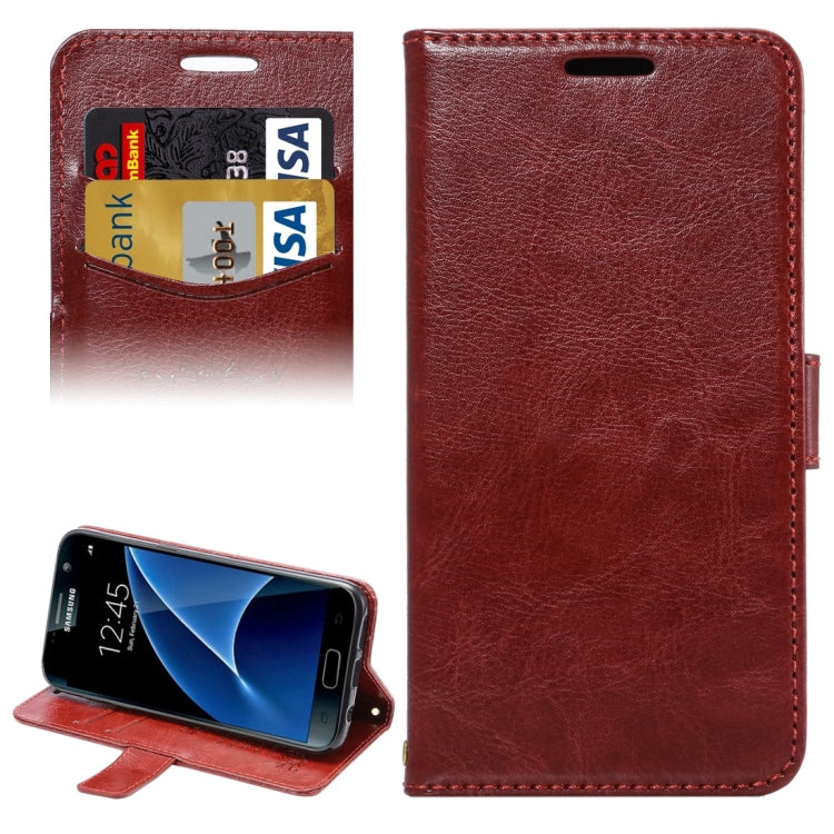 For Galaxy S7 / G930 Lambskin Texture Horizontal Flip Leather Case with Holder & Card Slots & Lanyard
