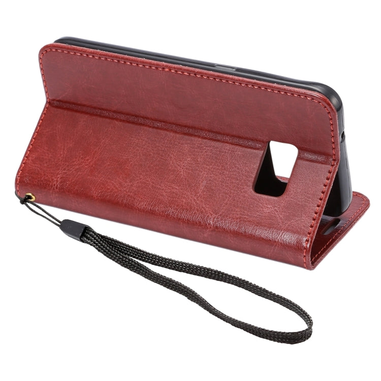 For Galaxy S7 / G930 Lambskin Texture Horizontal Flip Leather Case with Holder & Card Slots & Lanyard