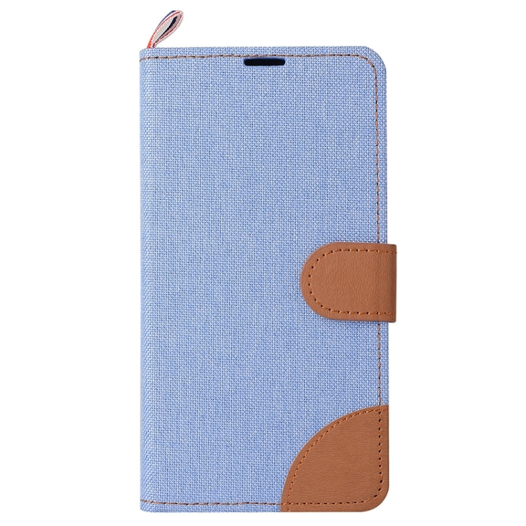 Denim Texture Horizontal Flip Leather Case with Magnetic Snap & Card Slots & Holder & Sling for Galaxy On7 / G600
