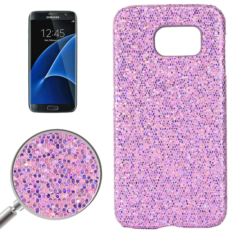 For Galaxy S7 Edge / G935 Fashionable Flash Powder Back Cover Case