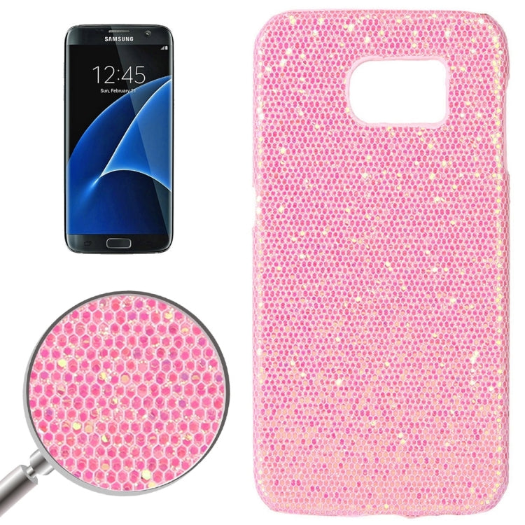 For Galaxy S7 Edge / G935 Fashionable Flash Powder Back Cover Case