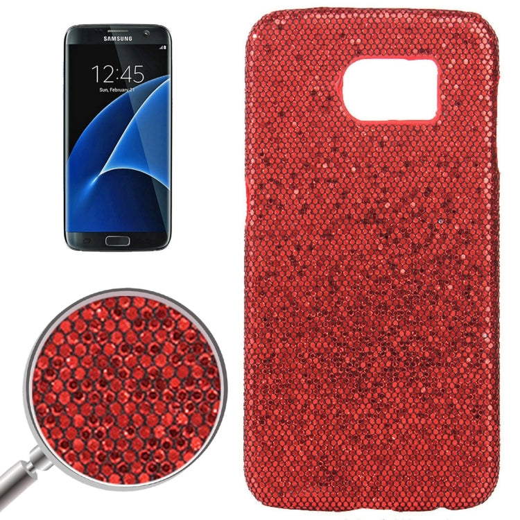 For Galaxy S7 Edge / G935 Fashionable Flash Powder Back Cover Case
