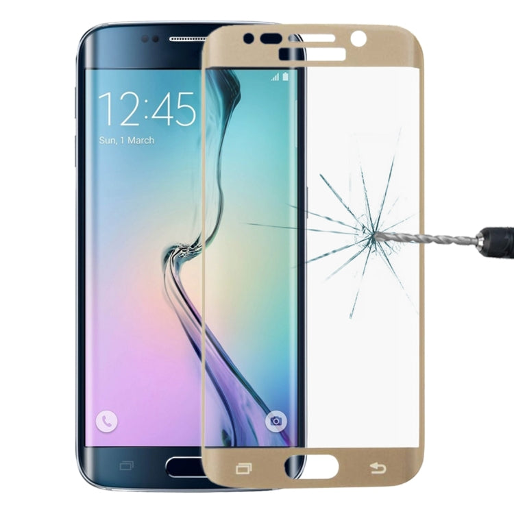 0.3mm 9H Surface Hardness 3D Curved Surface Full Screen Cover Explosion-proof Tempered Glass Film for Galaxy S6 Edge+ / G928
