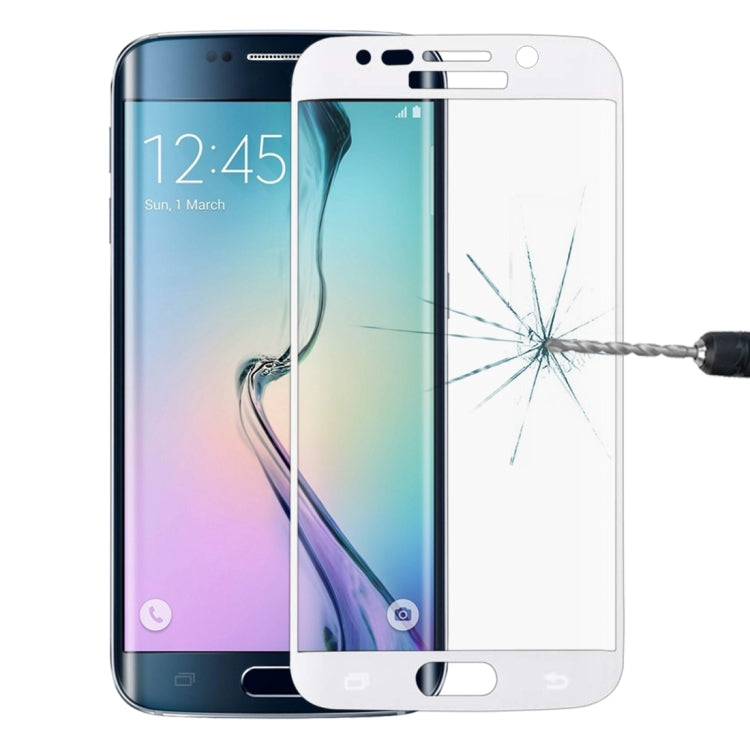 0.3mm 9H Surface Hardness 3D Curved Surface Full Screen Cover Explosion-proof Tempered Glass Film for Galaxy S6 Edge+ / G928