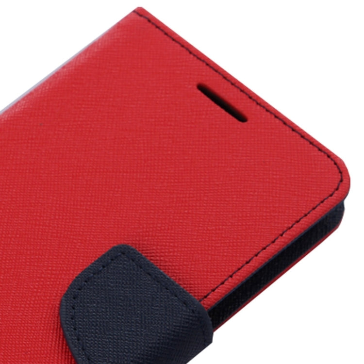 For Galaxy S6 Cross Texture Horizontal Flip Magnetic Buckle Contrast Color Leather Case with Card Slots & Wallet & Holder